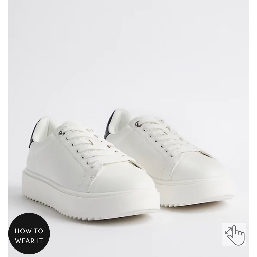 Brand new white and black size 13 wide sneakers from Torrid